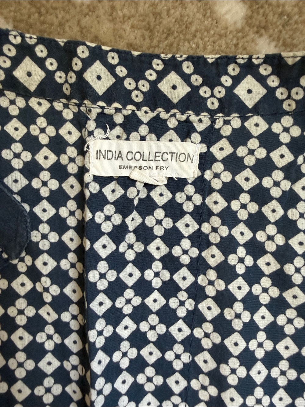 Emerson Fry India Collection Caftan - Ink Organic - Picture 6 of 6